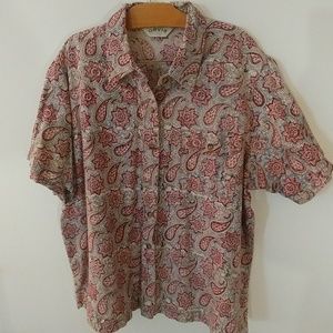 Batik-Print Camp Shirt